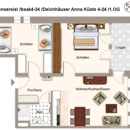 Deichhaeuser Anna Kueste Deichhaeuser Anna Kueste 4-24 Διαμέρισμα Bensersiel